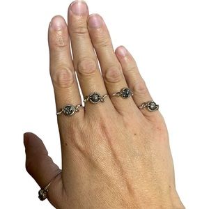 Handmade Reversible Sun and Moon Wire Wrapped Fidget Ring